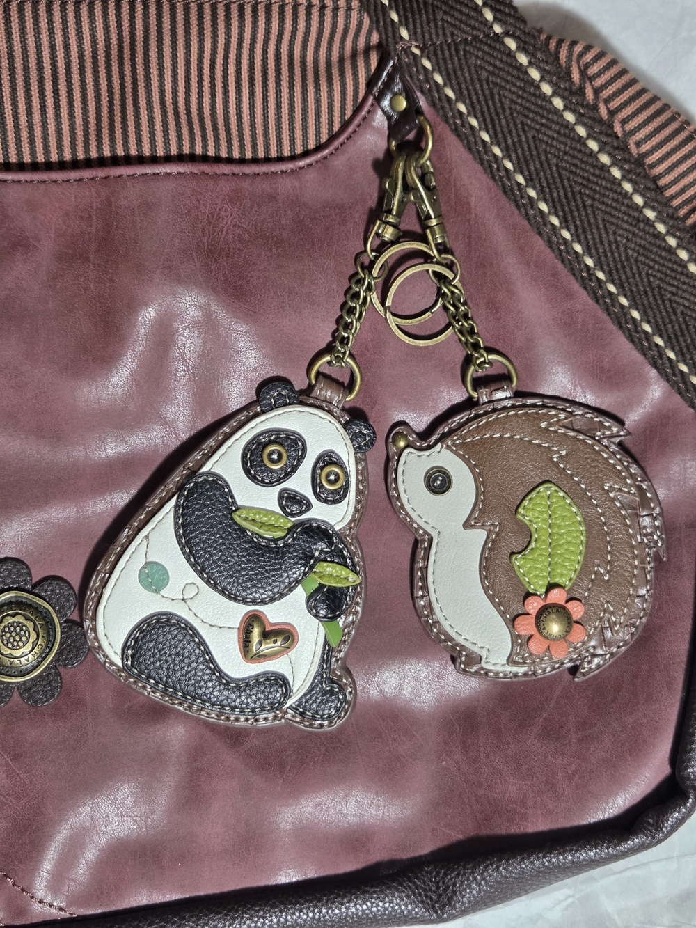 Chala Bowling Bag in Burgundy With 2 Extra Charms! NWT - Picture 2 of 13